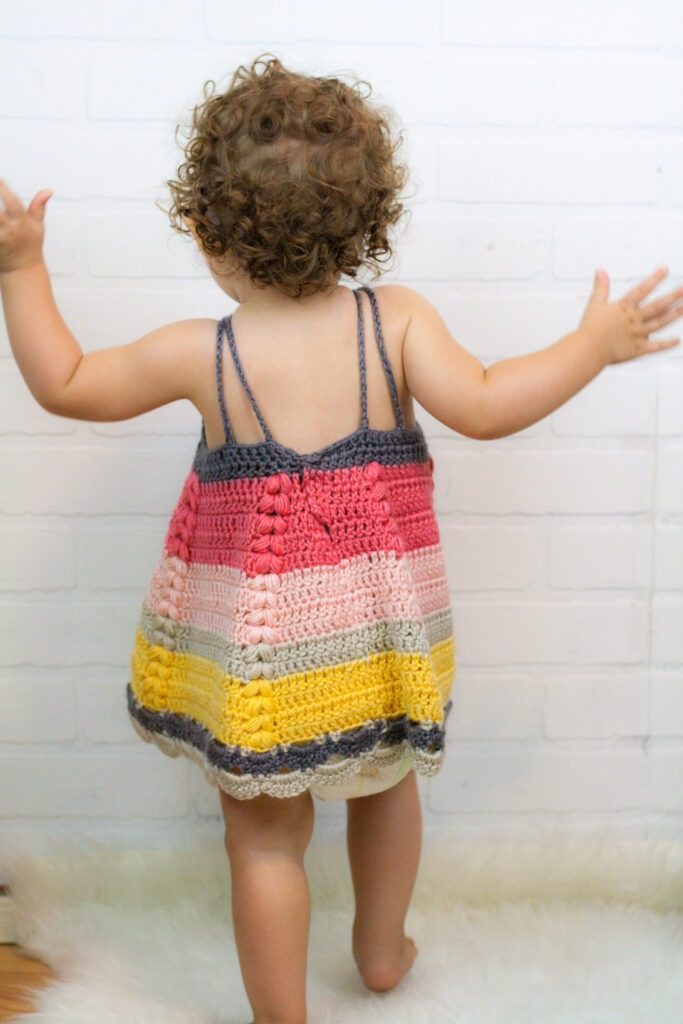 Puff Stitch Crochet Toddler Dress Pattern - Crochet Easy Patterns