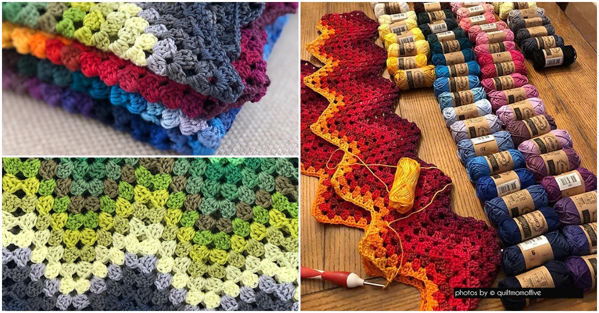 pattern for the amish granny ripple crochet afghan