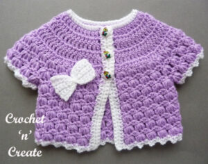Baby Short Sleeve Coat Pattern - Crochet Easy Patterns