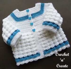 Raised Shell Baby Outfit - Crochet Easy Patterns