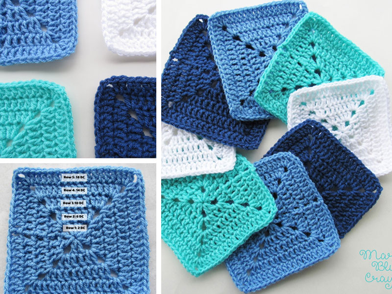 OCEAN THEMED GRANNY SQUARE - Crochet Easy Patterns