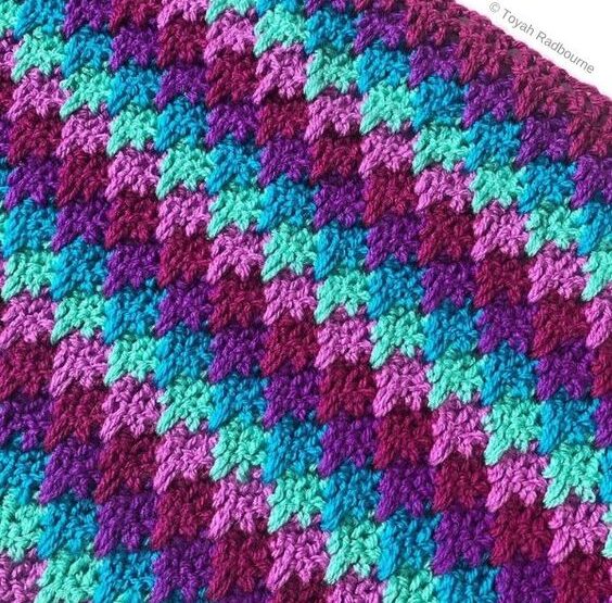 Larksfoot Stitch Blanket Crochet Easy Patterns