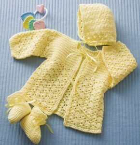 Lemon Drops Baby Set - Crochet Easy Patterns