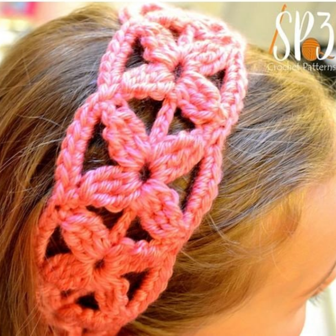 Simple Flower Headband Crochet Pattern - Crochet Easy Patterns