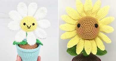 Crochet Potted Flowers
