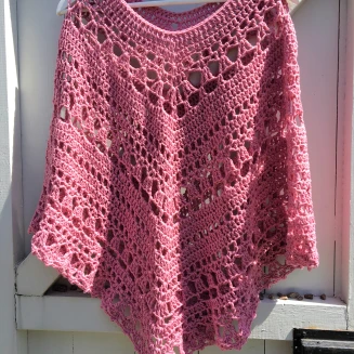 Lacy Day Poncho - Crochet Easy Patterns