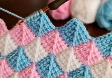 Super Easy Tunisian Crochet Baby Blanket