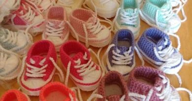 Step by Step: Crochet Baby Converse Booties