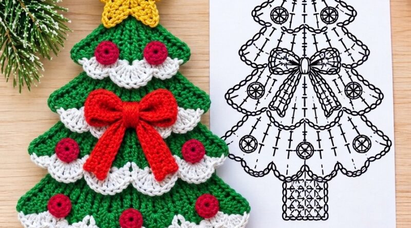 The Cutest 3D Christmas Tree Applique You’ll Ever See! (Free Pattern)