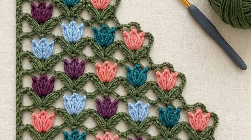 How to Crochet the Tulip Stitch: Step-by-Step C2C Tutorial