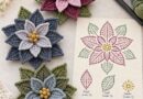 Free crochet poinsettia pattern